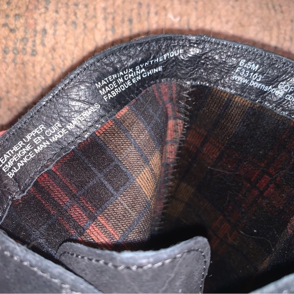 Born Leather Suede Tall Black Heeled Boots 6.5 - Picture 2 of 9